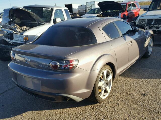 JM1FE17N550157713 - 2005 MAZDA RX8 GRAY photo 4