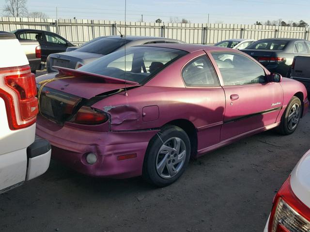 1G2JB12F227307187 - 2002 PONTIAC SUNFIRE SE PURPLE photo 4