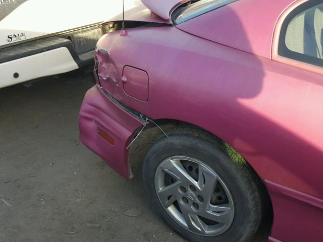 1G2JB12F227307187 - 2002 PONTIAC SUNFIRE SE PURPLE photo 9