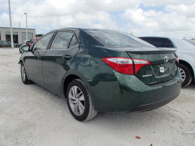 2T1BPRHE1FC357954 - 2015 TOYOTA COROLLA EC GREEN photo 3