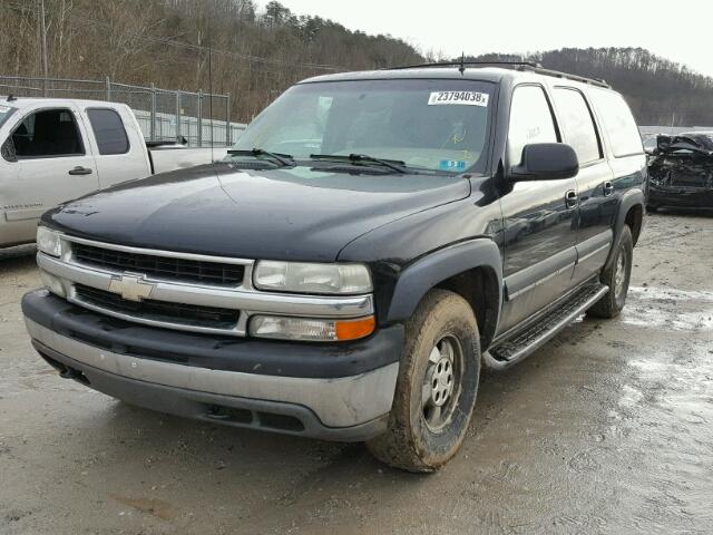 3GNFK16Z82G177935 - 2002 CHEVROLET SUBURBAN K BLACK photo 2