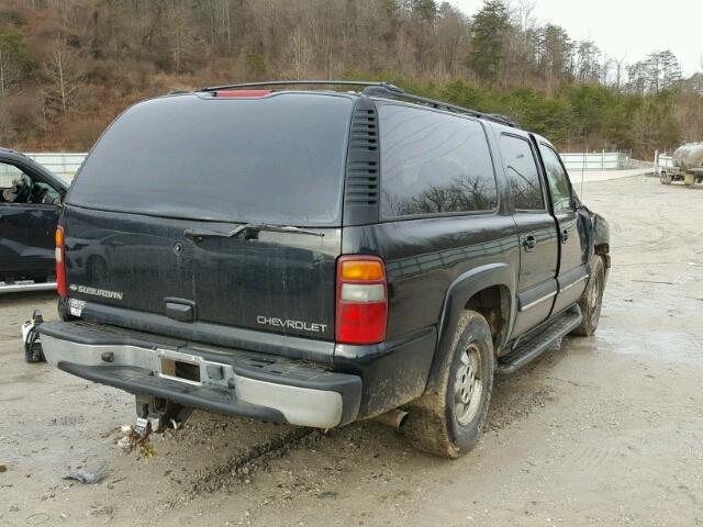 3GNFK16Z82G177935 - 2002 CHEVROLET SUBURBAN K BLACK photo 4