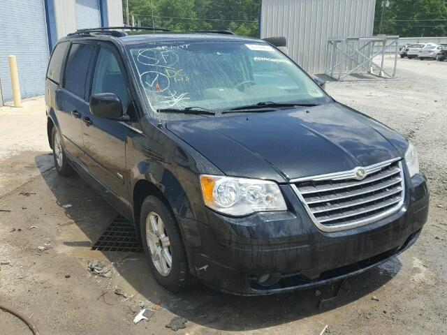 2A8HR54P28R843138 - 2008 CHRYSLER TOWN & COU BLACK photo 1