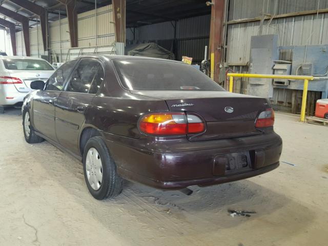 1G1NE52M7XY146128 - 1999 CHEVROLET MALIBU LS BURGUNDY photo 3