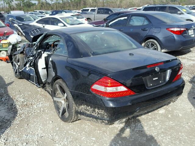 WDBSK71F69F143106 - 2009 MERCEDES-BENZ SL 550 BLACK photo 3