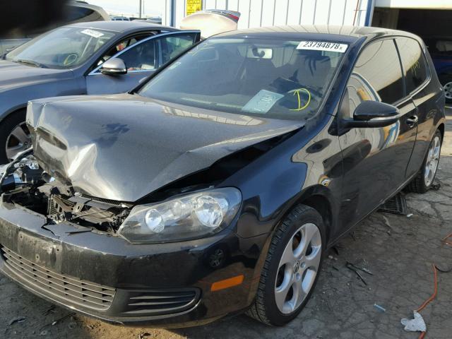 WVWAB7AJ7BW117511 - 2011 VOLKSWAGEN GOLF BLACK photo 2