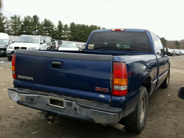 2GTEC19V321207975 - 2002 GMC NEW SIERRA BLUE photo 4