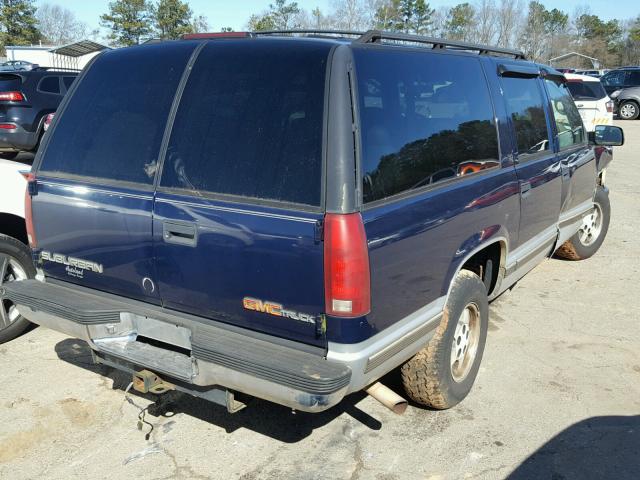 3GKEC16R4VG500775 - 1997 GMC SUBURBAN C BLUE photo 4