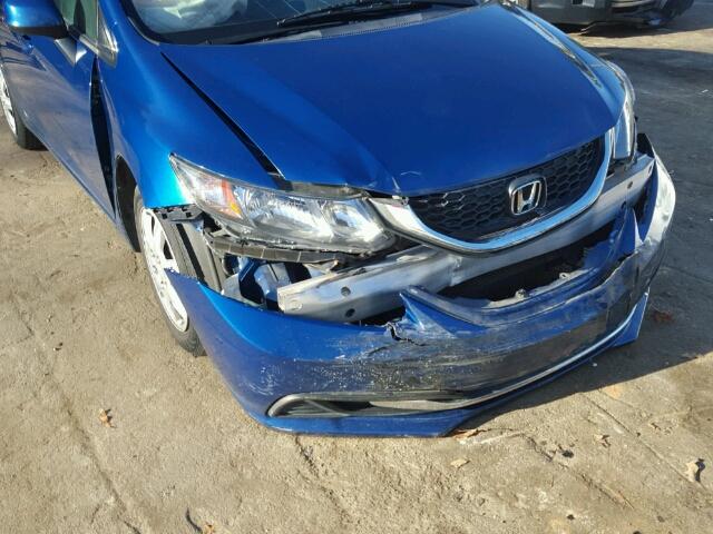 2HGFB2F52DH592913 - 2013 HONDA CIVIC LX BLUE photo 9