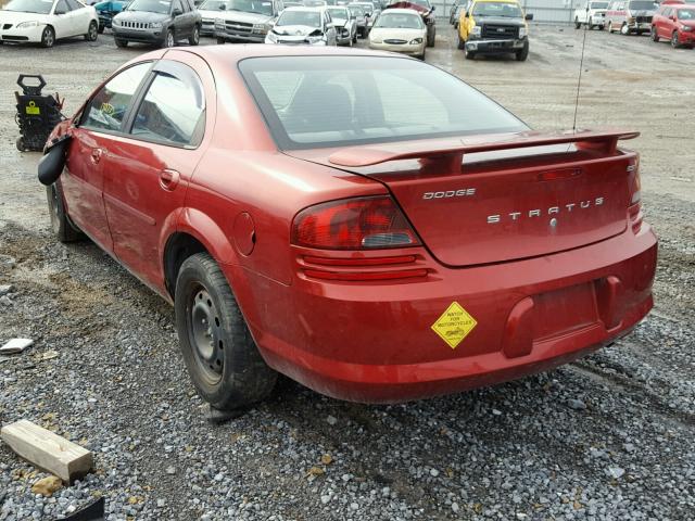 1B3EL56T13N585031 - 2003 DODGE STRATUS ES RED photo 3