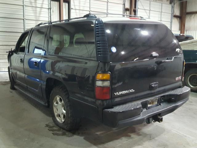 1GKFK66U96J165599 - 2006 GMC YUKON XL D BLACK photo 3