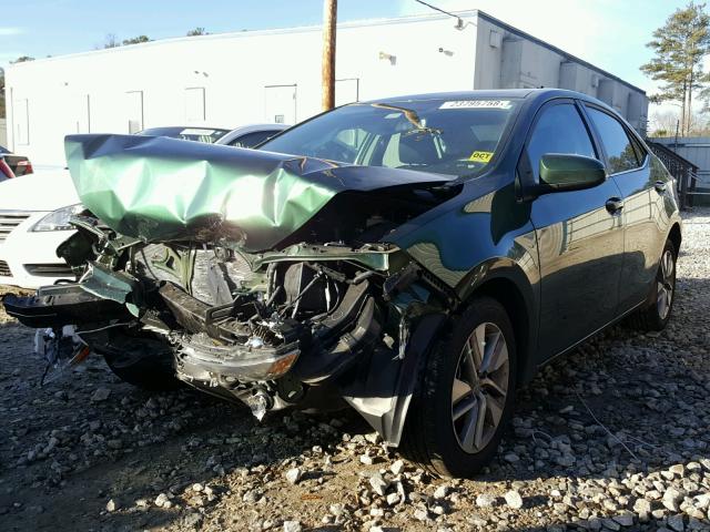 2T1BPRHE6GC590424 - 2016 TOYOTA COROLLA EC GREEN photo 2