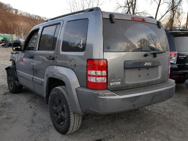 1C4PJMAK5CW131722 - 2012 JEEP LIBERTY SP GRAY photo 3