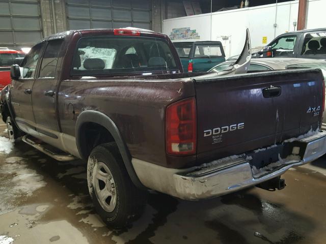 1D7HU18D64S635891 - 2004 DODGE RAM 1500 S BURGUNDY photo 3