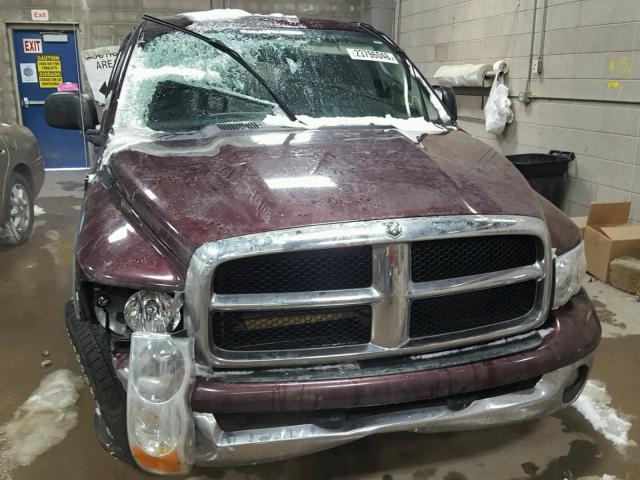 1D7HU18D64S635891 - 2004 DODGE RAM 1500 S BURGUNDY photo 7