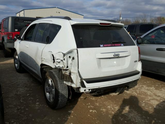 1C4NJCEA5ED845075 - 2014 JEEP COMPASS LA WHITE photo 3