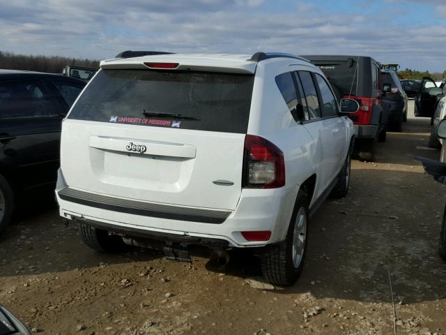 1C4NJCEA5ED845075 - 2014 JEEP COMPASS LA WHITE photo 4