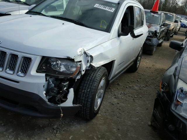 1C4NJCEA5ED845075 - 2014 JEEP COMPASS LA WHITE photo 9