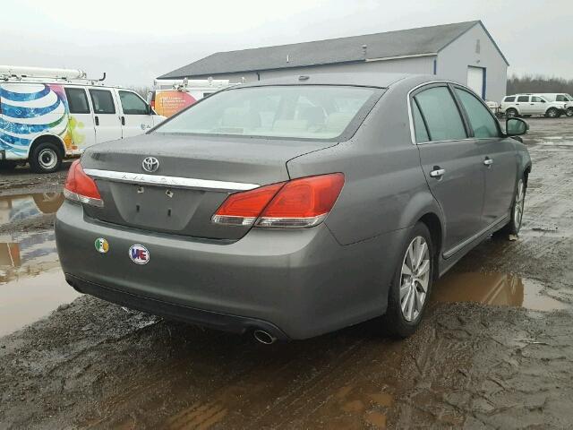 4T1BK3DB9BU432836 - 2011 TOYOTA AVALON BAS 灰色 照片 4