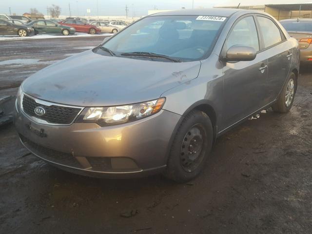 KNAFU4A2XC5556911 - 2012 KIA FORTE EX GRAY photo 2