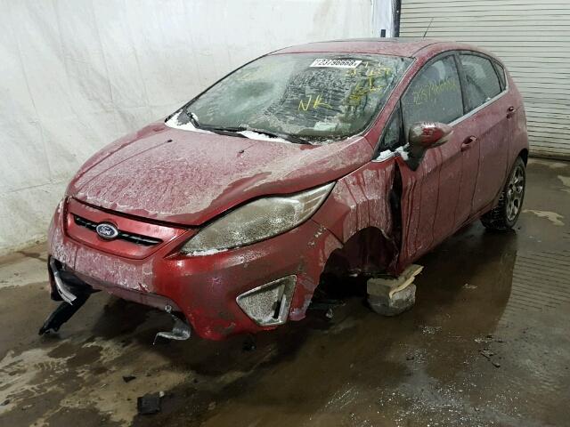 3FADP4FJ4CM117267 - 2012 FORD FIESTA SES RED photo 2