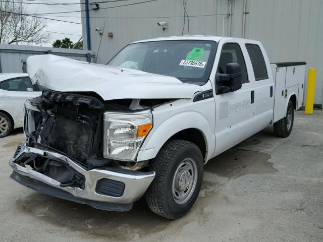 1FT7W2A69DEB90935 - 2013 FORD F250 SUPER WHITE photo 2