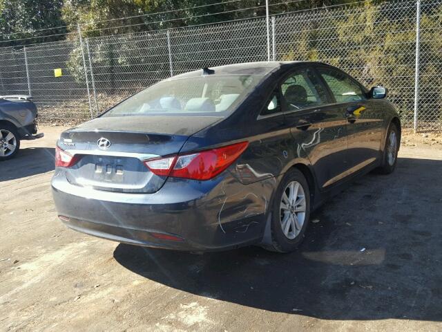 5NPEB4AC9DH557854 - 2013 HYUNDAI SONATA GLS BLUE photo 4