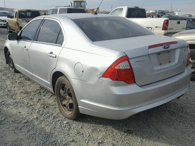 3FAHP0HA7AR297805 - 2010 FORD FUSION SE SILVER photo 3