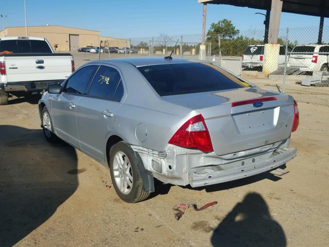 3FAHP0GA7AR270900 - 2010 FORD FUSION S SILVER photo 3