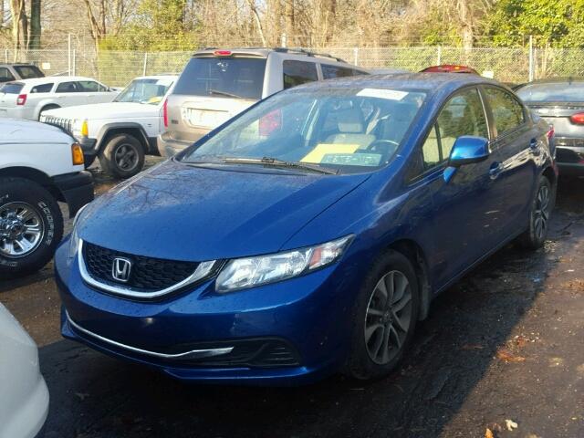 2HGFB2F80DH541002 - 2013 HONDA CIVIC EX ლურჯი ფოტო 2