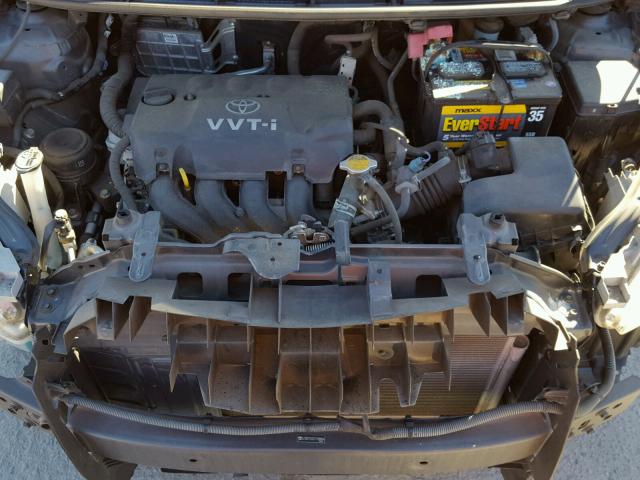 JTDBT923371008884 - 2007 TOYOTA YARIS GRAY photo 7