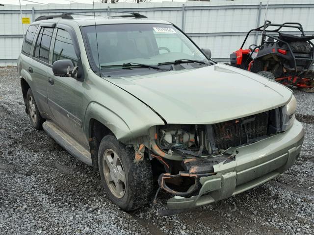 1GNDT13S342182354 - 2004 CHEVROLET TRAILBLAZE GREEN photo 1