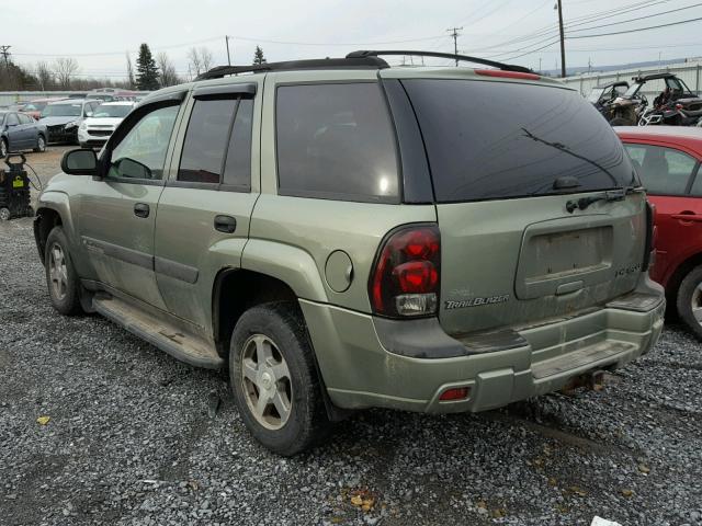 1GNDT13S342182354 - 2004 CHEVROLET TRAILBLAZE GREEN photo 3