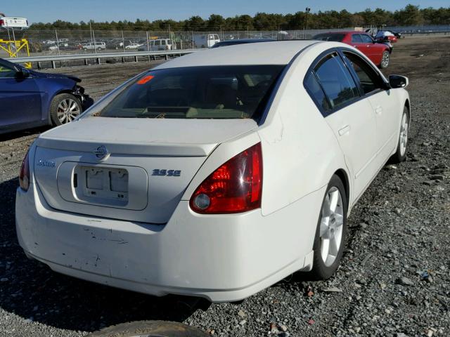 1N4BA41E44C844544 - 2004 NISSAN MAXIMA SE WHITE photo 4