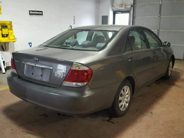4T1BE30K86U727168 - 2006 TOYOTA CAMRY LE GRAY photo 4