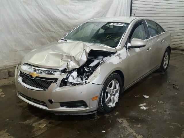 1G1PC5SB1D7329636 - 2013 CHEVROLET CRUZE LT TAN photo 2