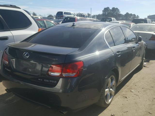 JTHCE96S070005932 - 2007 LEXUS GS 350 GRAY photo 4