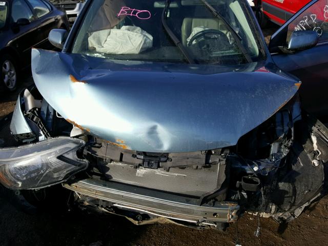 5J6RM4H74DL015667 - 2013 HONDA CR-V EXL BLUE photo 7