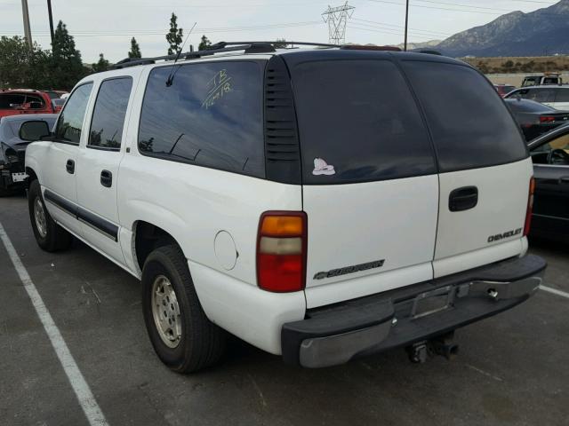 3GNEC16T11G221714 - 2001 CHEVROLET SUBURBAN C WHITE photo 3