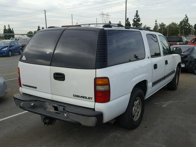 3GNEC16T11G221714 - 2001 CHEVROLET SUBURBAN C WHITE photo 4