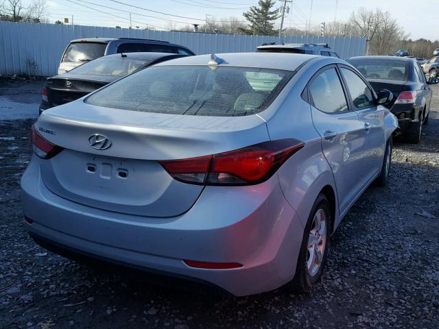 5NPDH4AE3EH468262 - 2014 HYUNDAI ELANTRA SE SILVER photo 4