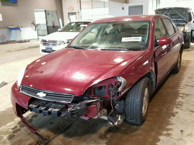 2G1WB55K969398487 - 2006 CHEVROLET IMPALA LS RED photo 2