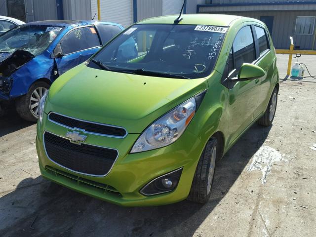 KL8CB6S90EC539996 - 2014 CHEVROLET SPARK LS GREEN photo 2