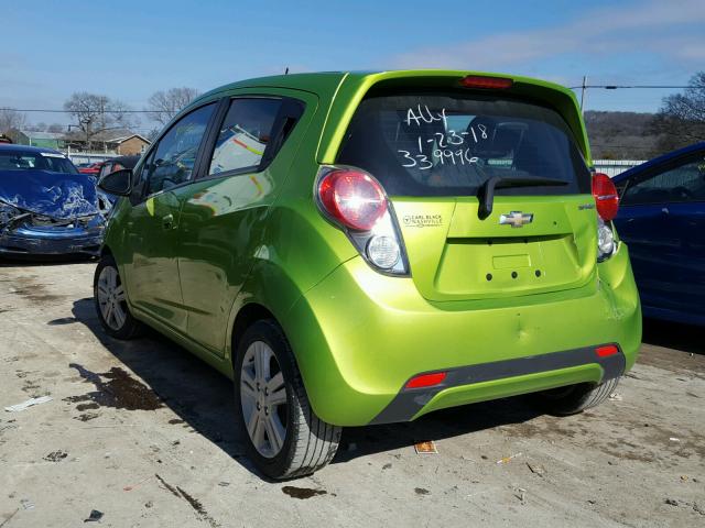 KL8CB6S90EC539996 - 2014 CHEVROLET SPARK LS GREEN photo 3