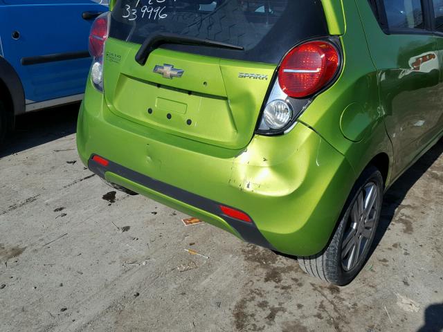 KL8CB6S90EC539996 - 2014 CHEVROLET SPARK LS GREEN photo 9