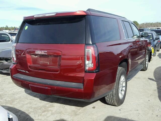 1GKS2GKC6HR192734 - 2017 GMC YUKON XL K RED photo 4