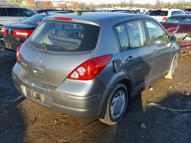 3N1BC13E69L434097 - 2009 NISSAN VERSA S GRAY photo 4