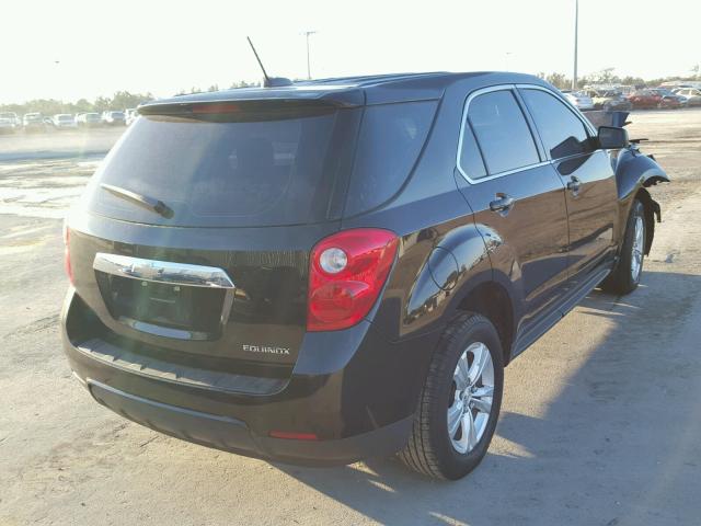 2GNALAEK5F1158754 - 2015 CHEVROLET EQUINOX LS BLACK photo 4