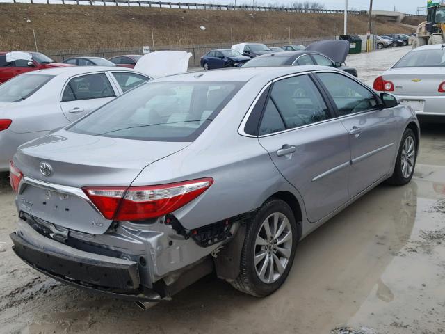 4T1BK1FK7GU574997 - 2016 TOYOTA CAMRY XSE SILVER photo 4