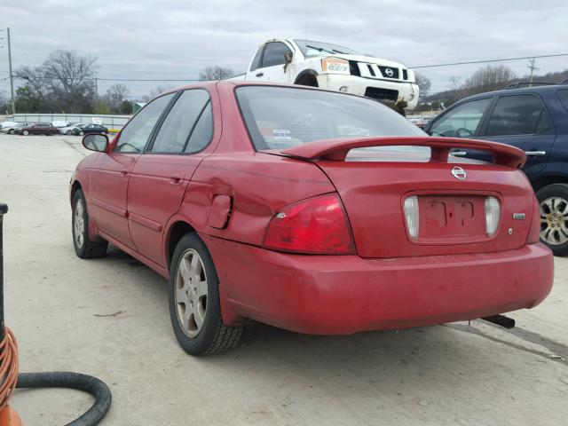 3N1CB51D16L587894 - 2006 NISSAN SENTRA 1.8 RED photo 3